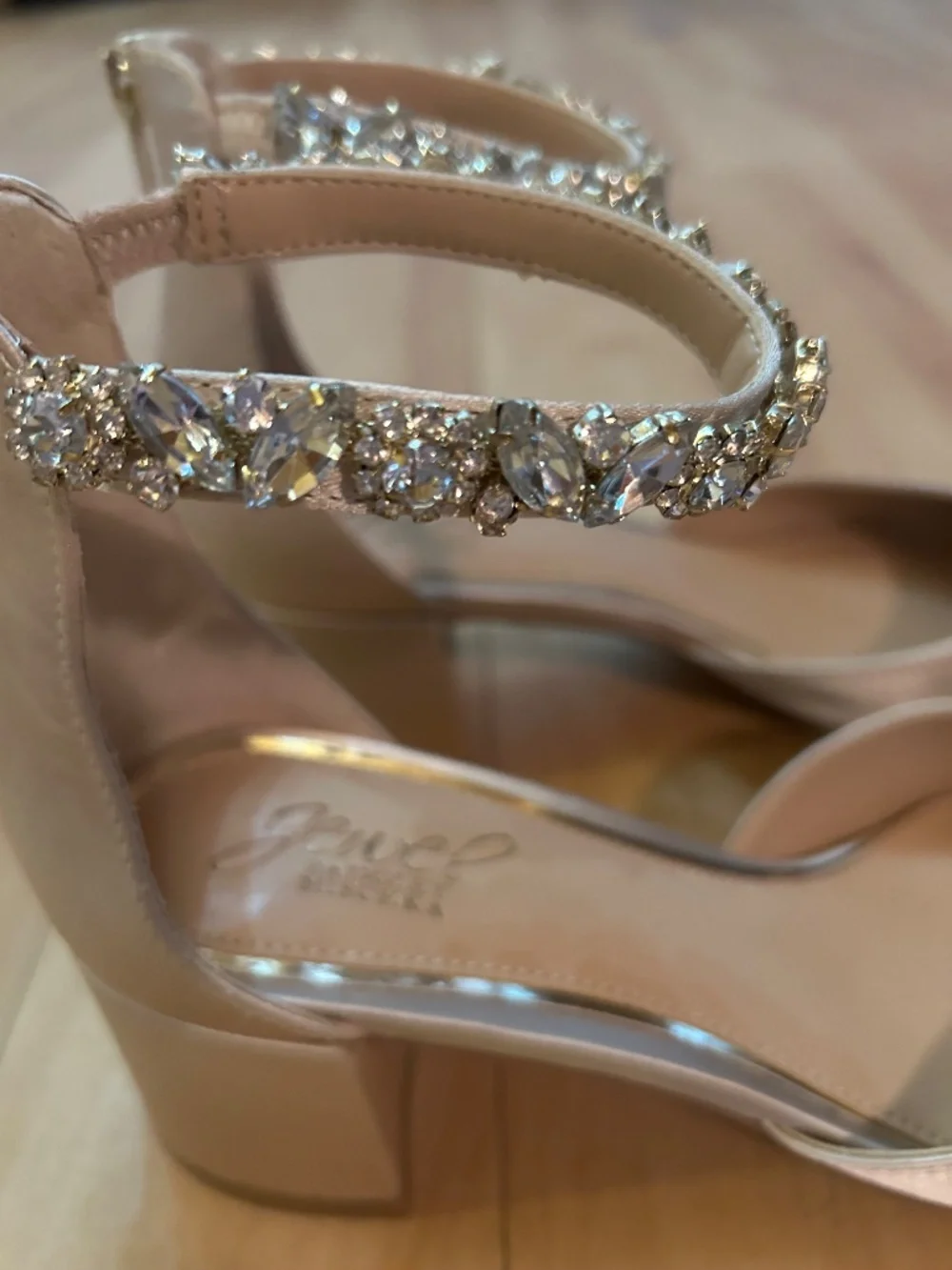 Badgley Mischka Jewel Gold Closed Toe Sandals